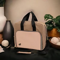 We R Memory Keepers® Taupe & Pink Crafter's Shoulder Bag