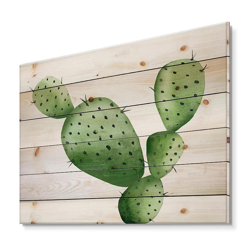 Designart - Green Southwestern Cactus