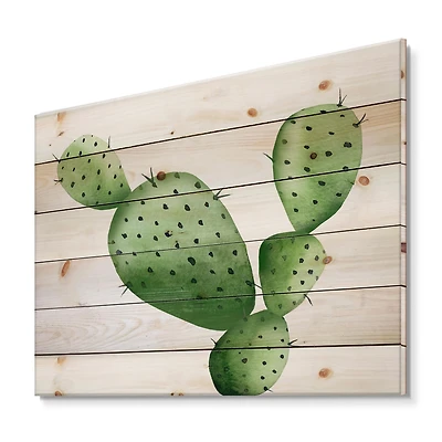 Designart - Green Southwestern Cactus