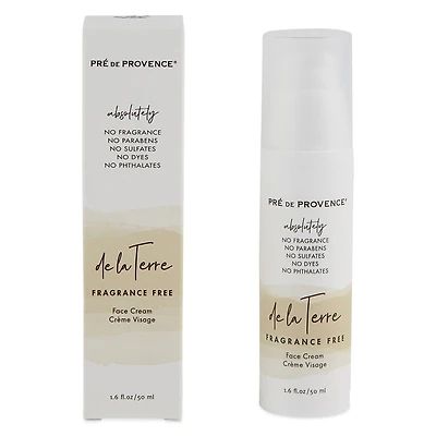 European Soaps Unscented De La Terre Face Cream, 50mL