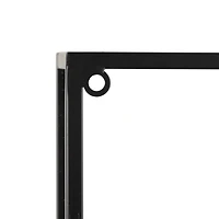 Black Metal Minimalistic 8 Bottle Wall Wine Rack with Open Style Frame