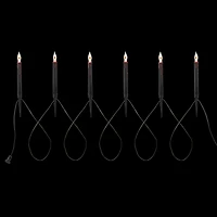 6ct. Black Lighted Bleeding Candle Pathway Markers by Ashland®
