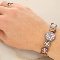 Lavender Garden Czech Glass Flat Round Bead Mix by Bead Landing™