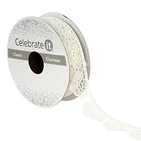 7/8" x 2yd. Lace Scallop Ribbon by Celebrate It®