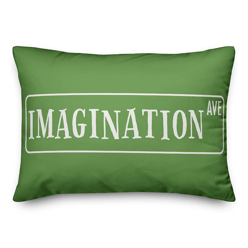 Imagination Avenue 20" x 14" Throw Pillow