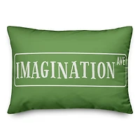 Imagination Avenue 20" x 14" Throw Pillow