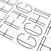 Black Lines Alphabet Stickers by Recollections™