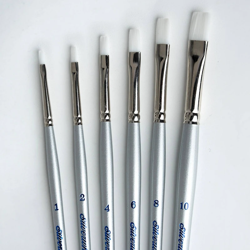 Silver Brush Limited Silverwhite® Brights Brush Set