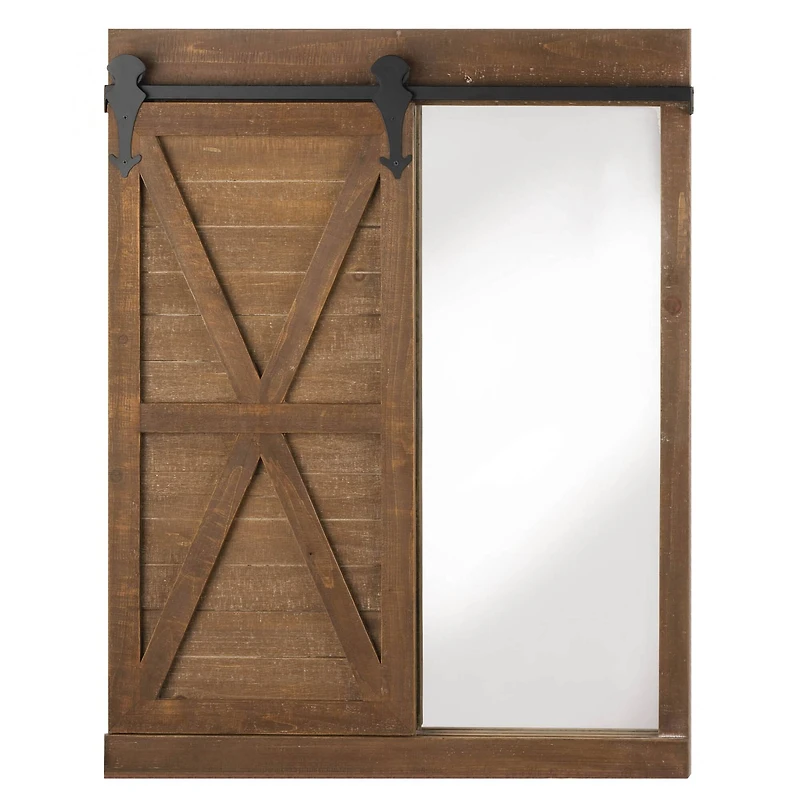 Chalkboard & Mirror with Barn Door