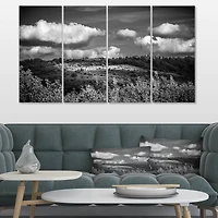 Designart - Green Hills under Cloudy Sky