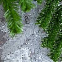 9ft. Pre-Lit Santa’s Hat Fir Artificial Christmas Tree, Clear LED Lights 