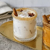 Kate Aspen® 10oz. Hobnail Beaded Floral Clear Drinking Glasses, 6ct.