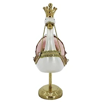 16.5" Carousel Swan with Crown Tabletop Décor by Ashland®