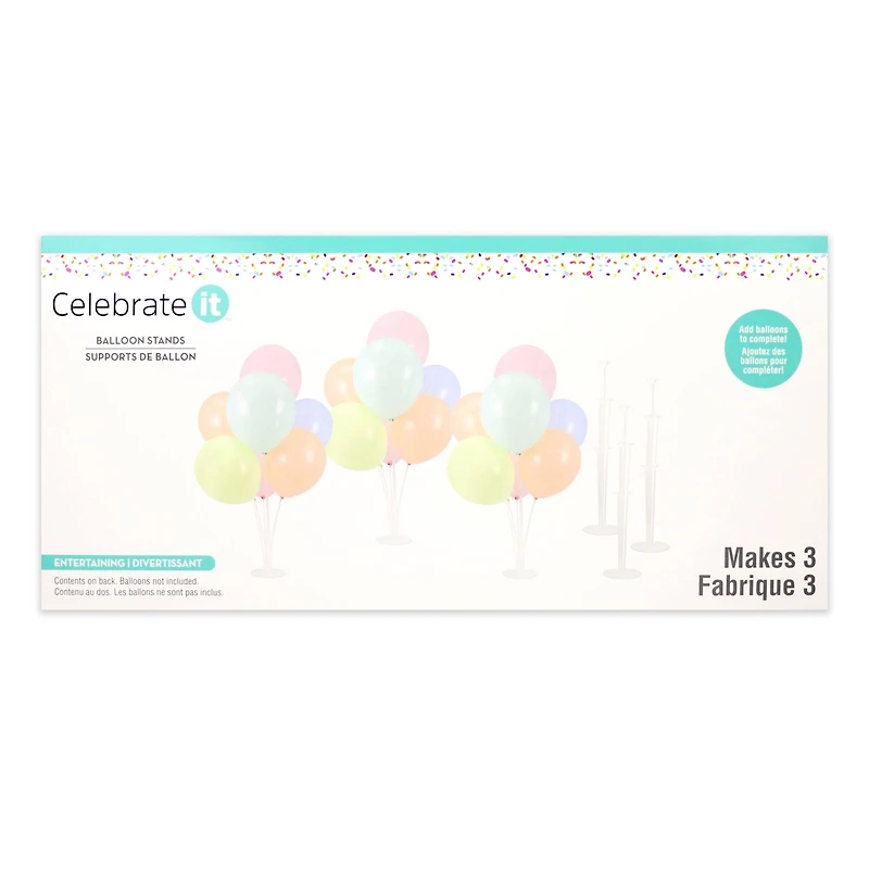 28" Balloon Stands by Celebrate It™, 3ct.
