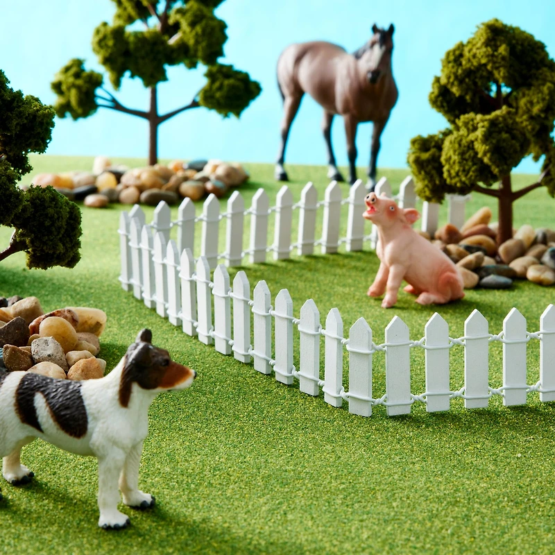 White Mini Wooden Fence by Make Market®