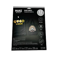 8.5" x 11" Dark Fabric Transfer Sheets