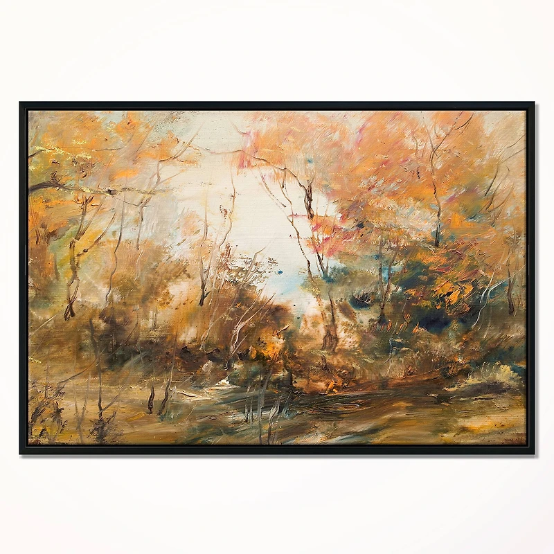 Designart - Forest in Autumn Oil Painting