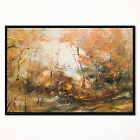 Designart - Forest in Autumn Oil Painting