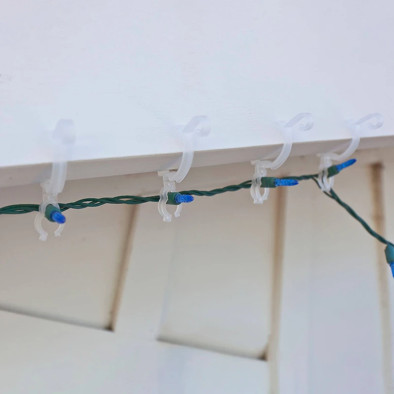 Set of 150 Clear Max Pro Anywhere Christmas Light Clips