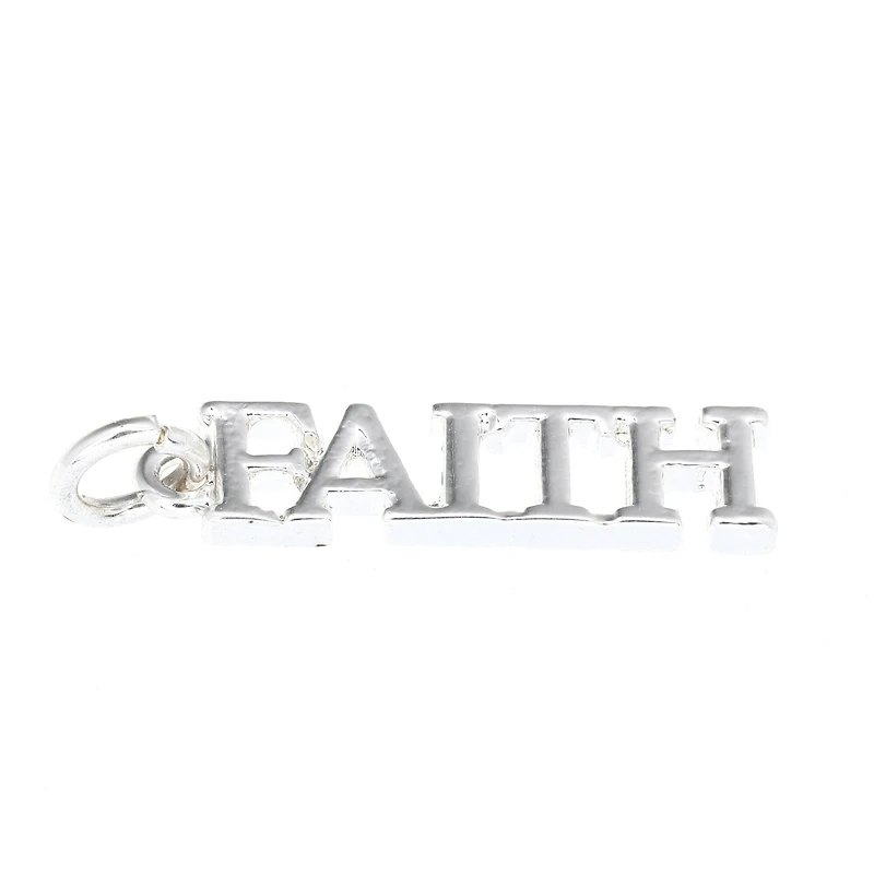 Silver Plated Faith Charm by Bead Landing™