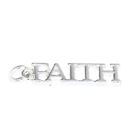 Silver Plated Faith Charm by Bead Landing™