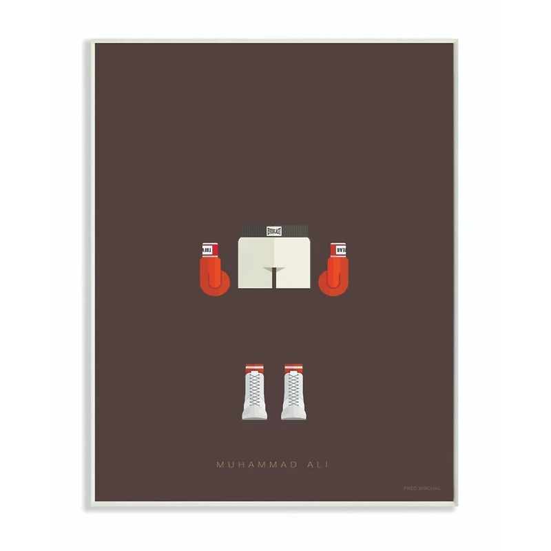 Stupell Industries Muhammad Ali Fashion Design Wall Plaque