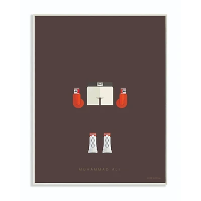 Stupell Industries Muhammad Ali Fashion Design Wall Plaque