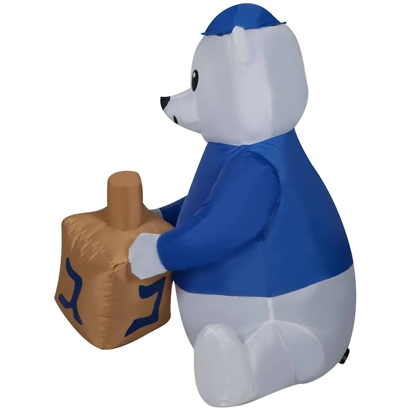 3ft. Airblown® Inflatable Hanukkah Dreidel Bear