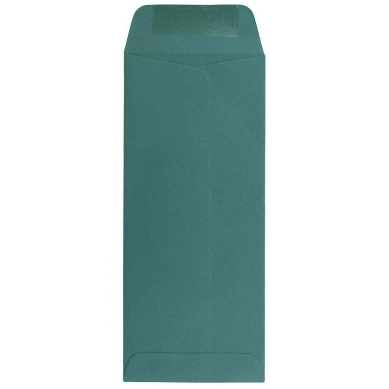 JAM Paper 4" x 9.5" Teal Policy Business Premium Envelopes