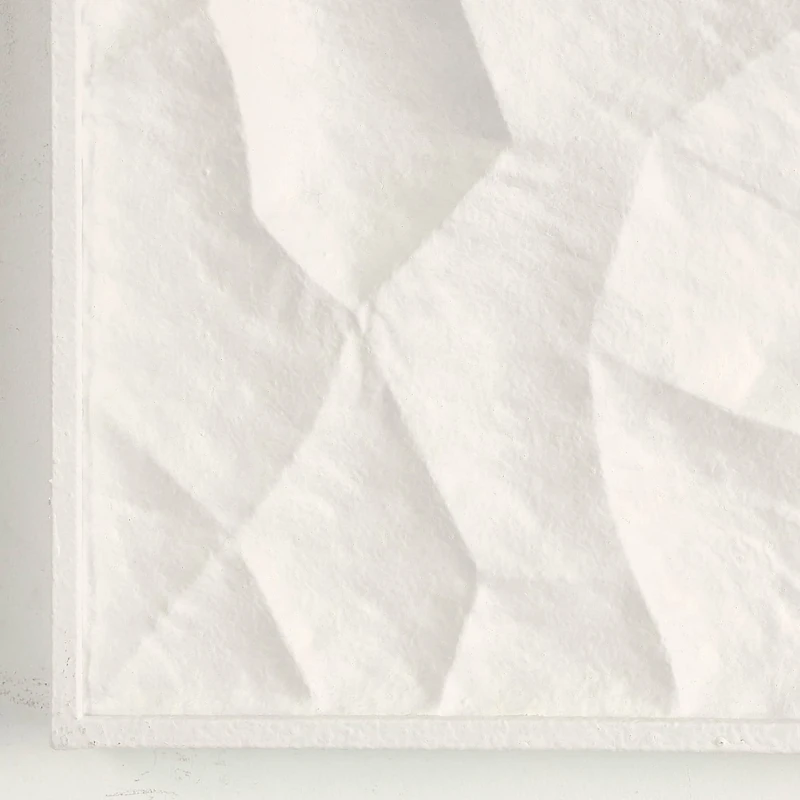 Abstract Dimensional Wall Art in White Frame