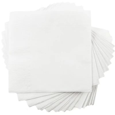 JAM Paper White Small Beverage Napkins, 600ct.