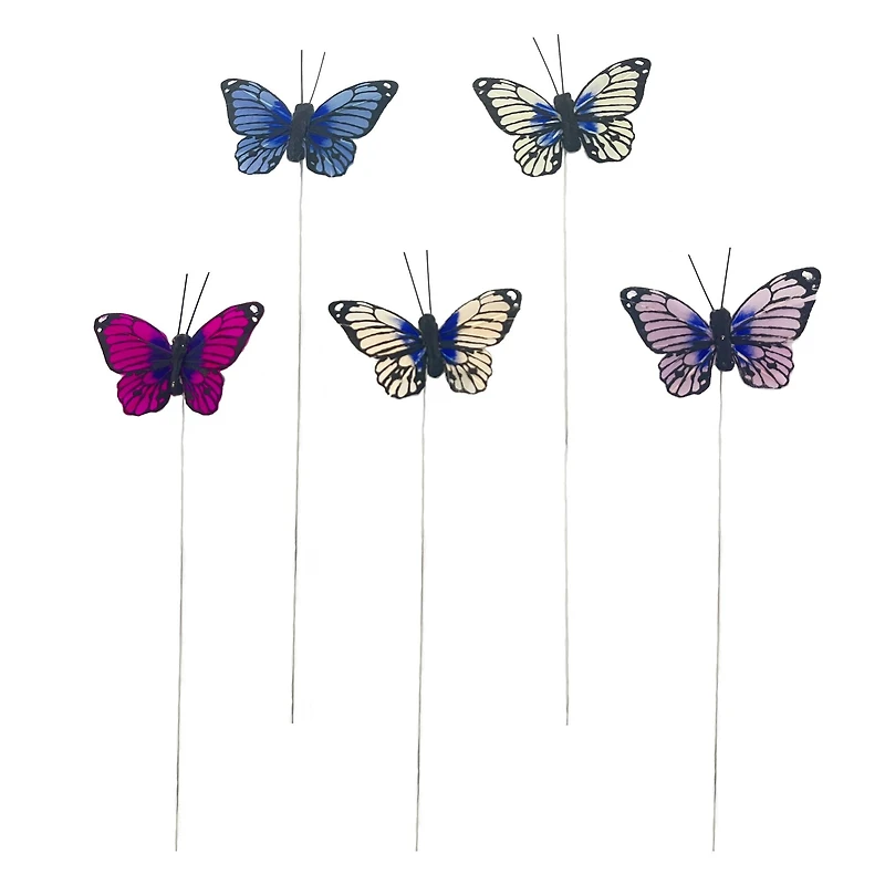 2.5" Blue & Purple Feather Butterflies, 10ct. by Ashland®