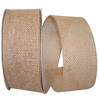 JAM Paper 2.5" x 10yd. Burlap Ribbon