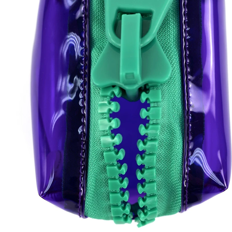 Everything Mary Purple & Teal Transparent Zipper Pouch