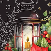 Brea Reese™ 6" x 8" Red & Gold Christmas Scratch Art Paper Pad