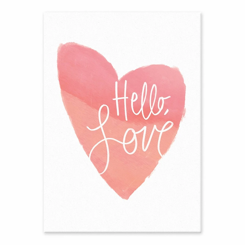 Hello Love Tabletop Canvas