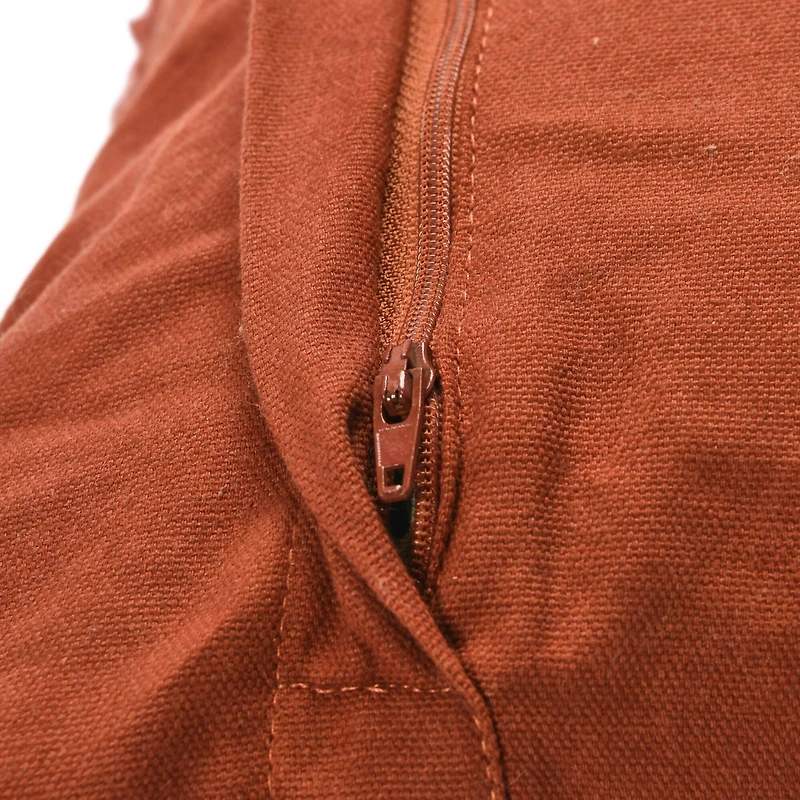 Hello Honey® 20'' Red Square Boucle Cotton Pillow Cover