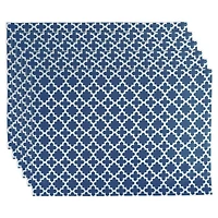 DII® Nautical Blue Lattice Placemat Set, 6ct.