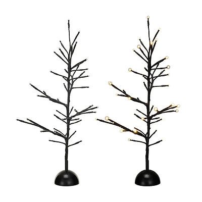 Hello Honey® 23.5" Tall Black Metal Tree with 48 LED Lights