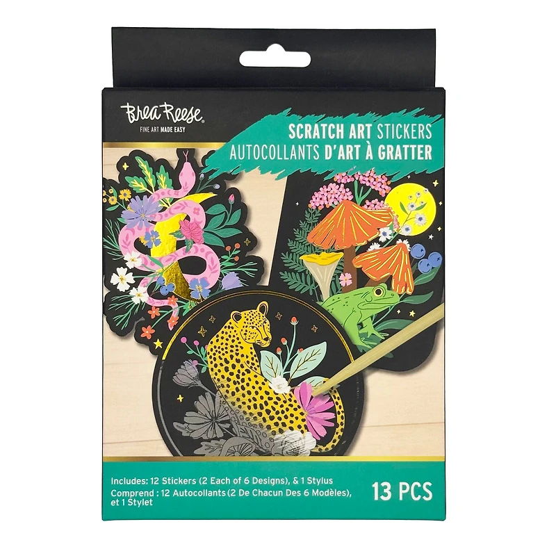 Brea Reese™ Mythical Animals Scratch Art Stickers