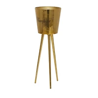Gold Modern Wine Holder, 10" x 10" x 28"