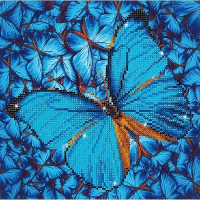 Diamond Dotz® Flutter By Blue Diamond Painting Artwork Kit