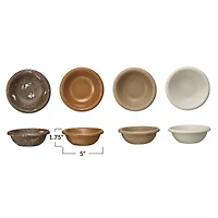 Hello Honey® 5" Earthen Hues Stoneware Bowl Set