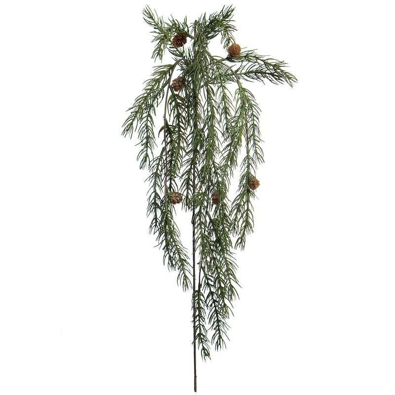 27" Green Hanging Pine with Pinecone Stem by Ashland®