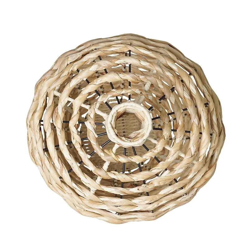 American Art Decor Turtle Grass Basket - 13.78" x 24.02"