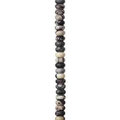 Black Network Rondelle Beads by Bead Landing™, 6mm
