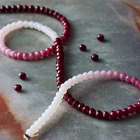 Ombre Faceted Glass Rondelle Beads by Bead Landing