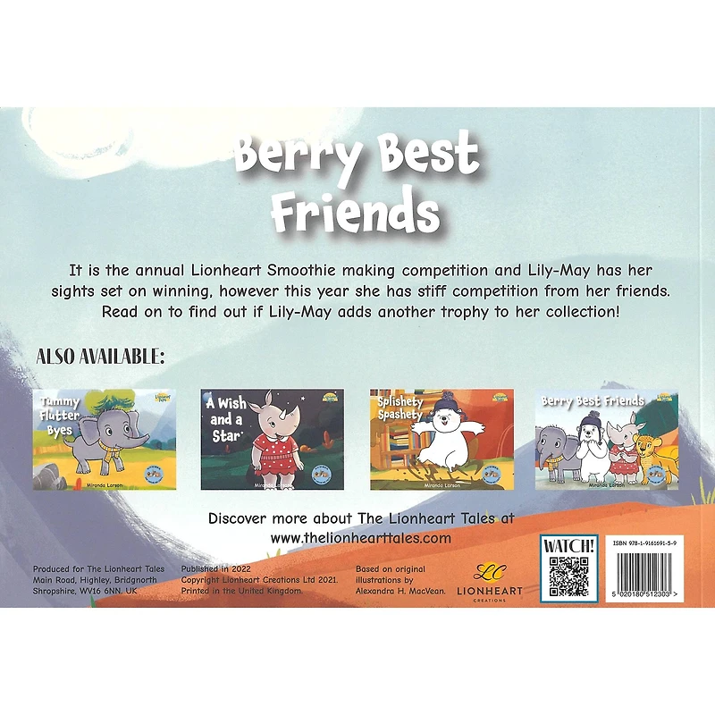 Manuscript Lionheart Berry Best Friends Story Book