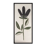 Hello Honey® Black & Cream Flowers Wood Framed Textured Wall Décor Set