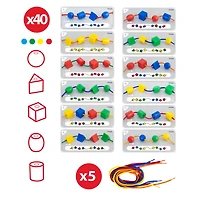 Miniland Activity Shapes: Giant Beads and Laces
